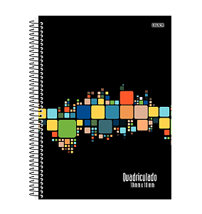 CADERNO ESPIRAL QUADRICULADO 1X1 SAO DOMINGOS