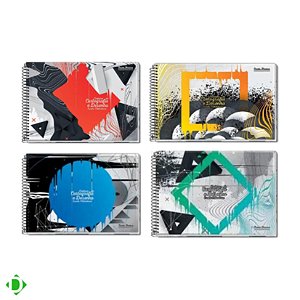 CADERNO DESENHO CD MILIMETRADO 60FL. PAUTA BRANCA