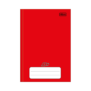 CADERNO BROCHURA 1/4 TILIBRA D+ VERMELHO 96 FLS