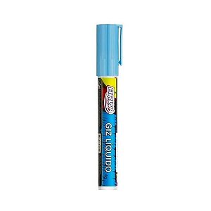 GIZ LIQUIDO BRW 6MM PONTA REDONDA AZUL