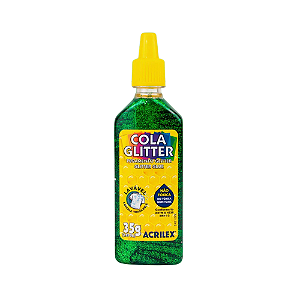 COLA GLITTER ACRILEX VERDE 35G