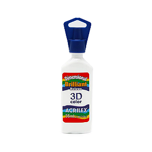 COLA DIMENSIONAL RELEVO ACRILEX 3D BRILLIANT INCOLOR 35ML