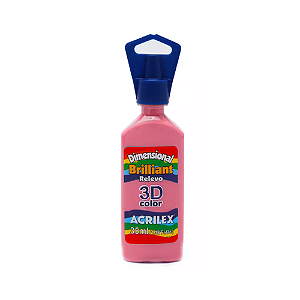 COLA DIMENSIONAL RELEVO ACRILEX 3D BRILLIANT ROSA 35ML