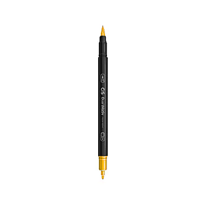 CANETA DUAL BRUSH PEN CIS AQUARELAVEL AMARELA DUAS PONTAS