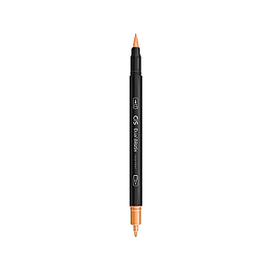 CANETA DUAL BRUSH PEN CIS AQUARELAVEL LARANJA PASTEL DUAS PONTAS