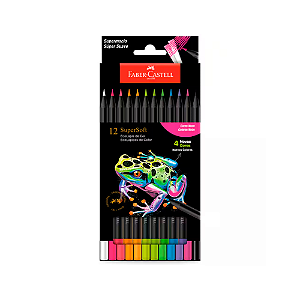 LAPIS DE COR FABER CASTELL SUPER SOFT 12 CORES NEON