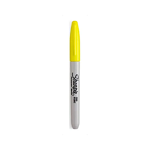 MARCADOR PERMANENTE SHARPIE FINE POINT AMARELA