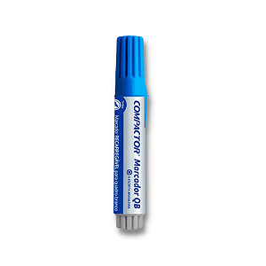 MARCADOR QUADRO BRANCO RECARREGAVEL COMPACTOR AZUL