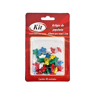 ALFINETE KIT PARA MAPA ESTRELA 1.5CM C/40 UNDS