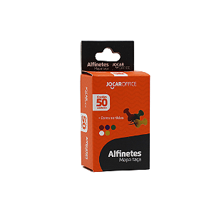 ALFINETE PARA MAPA JOCAR OFFICE TAÇA CORES SORTIDAS C/50 UNDS