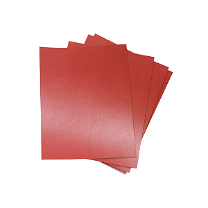 PAPEL METALIZADO KIT VERMELHO C/30 FOLHAS 120G