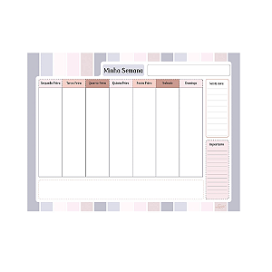PLANNER SEMANAL DE MESA LITOARTE LISTRADO