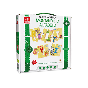 BRINQUEDO PEDAGOGICO BRINCADEIRA DE CRIANCA QUEBRA CABECA MONTANDO O ALFABETO