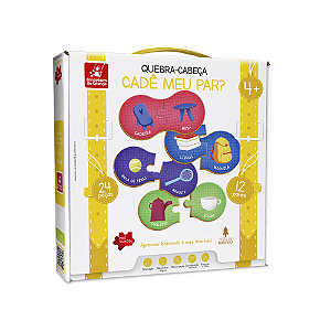 BRINQUEDO PEDAGOGICO BRINCADEIRA DE CRIANCA QUEBRA CABEÇA CADE MEU PAR