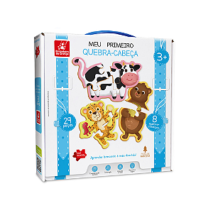 BRINQUEDO PEDAGOGICO BRINCADEIRA DE CRIANCA MEU PRIMEIRO QUEBRA CABECA