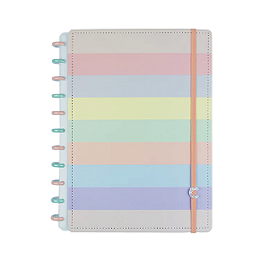 CADERNO INTELIGENTE A5 ARCO-IRIS PASTEL