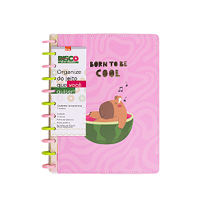 CADERNO DISCO BRWB GRANDE CAPIVARA