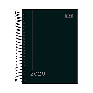 AGENDA TILIBRA PEPPER PRETA ESPIRAL 2026