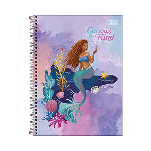CADERNO ESPIRAL TILIBRA 1MT UNIVERSITARIO PEQUENA SEREIA 80 FOLHAS