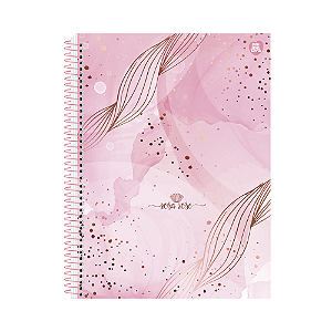 CADERNO ESPIRAL ANIMATIVA 1MT UNIVERSITARIO ROSA 80 FOLHAS