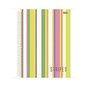 CADERNO ESPIRAL SAO DOMINGOS 10MT STRIPES 160 FOLHAS