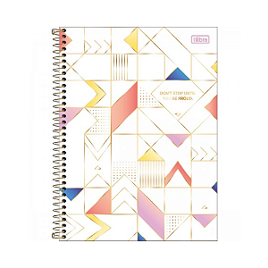 CADERNO ESPIRAL TILIBRA UNIVERSITARIO 10MT MIDTOWN 160 FOLHAS