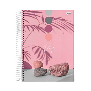 CADERNO ESPIRAL JANDAIA 10MT UNIVERSITARIO PAZ 160 FOLHAS