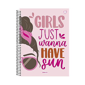 CADERNO ESPIRAL ANIMATIVA 12MT UNIVERSITARIO BOM D+ FEMININO 192 FOLHAS