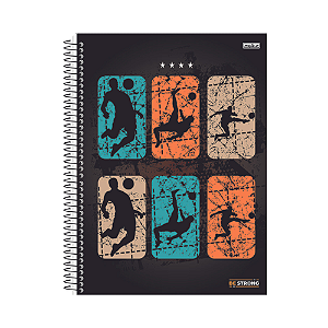 CADERNO ESPIRAL SAO DOMINGOS 10MT UNIVERSITARIO BE STRONG 160 FOLHAS
