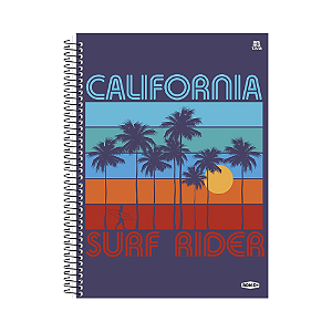 CADERNO ESPIRAL ANIMATIVA 10MT UNIVERSITARIO BOM D+ MASCULINO 160 FOLHAS