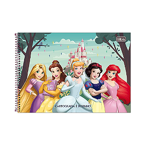 CADERNO ESPIRAL CARTOGRAFIA TILIBRA PRINCESS 80 FOLHAS