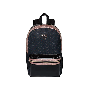 MOCHILA DE COSTA SESTINI CAPRICHO HELLO DOURADA