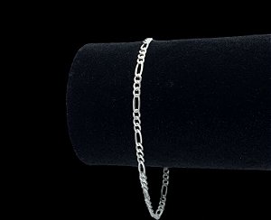 Pulseira Masculina Elos 3x1 3mm de Prata 925