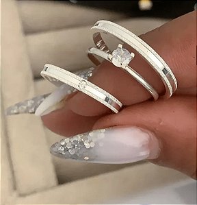 Par Aliança delicada 2mm com Brinde