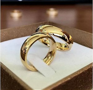 Aliança de Moeda Antiga 6mm (PAR)