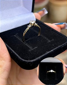 Anel Solitário em Moeda Antiga