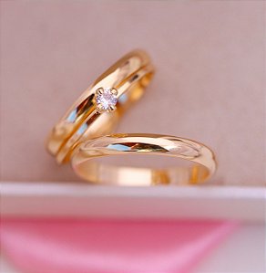 Aliança Tradicional 3mm de Ouro 18k