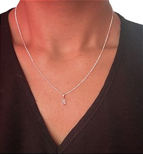 Colar Ponto de Luz Coração em Prata 925