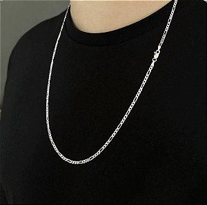 Corrente Masculina Elos 3x1 Fígaro 3mm 70cm