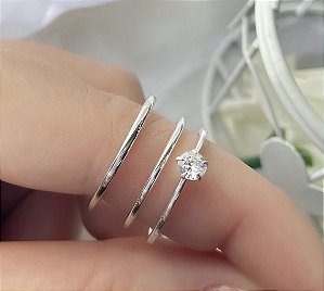 Par Aliança Cherry 1,5 mm Minimalista com Brinde