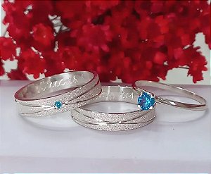 Par Aliança Brilho Intenso 4mm com Brinde