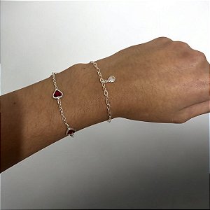 Pulseira Uma Gota em Ponto de Luz em Prata 925