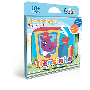 Livro de Tecido Colorido Trenzinho Bebê Infantil Toyster