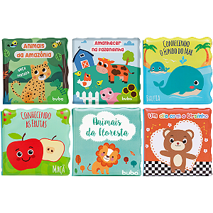 Livrinho de Banho Educativo Bebê Infantil Buba