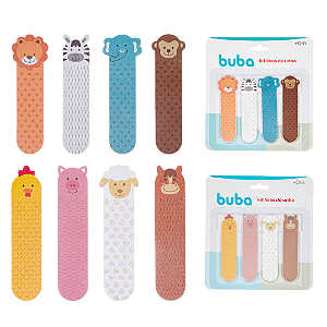 Kit 4 Lixas de Unha Infantis Em EVA Para Bebês e Crianças Buba