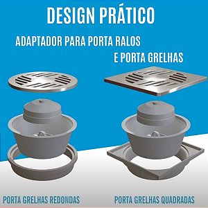 Adaptador para Ralos Tira Cheiro Ruim e Porta Grelhas Astra 10cm