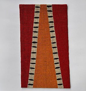 Capacho de Porta em Sisal Grão Vermelho (70x40cm)