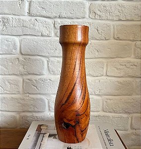 Vaso Decorativo de Madeira Maciça Olinda