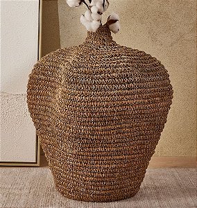 Vaso Decorativo de Chão em Fibra Natural (50 cm) Mart Collection