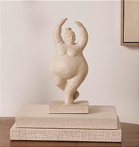 Escultura de Bailarina Gordinha (29x12x12)